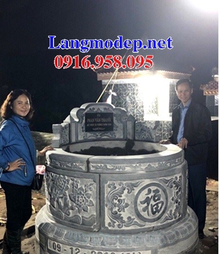 62 Mẫu mộ tròn bằng đá đẹp tại Hậu Giang