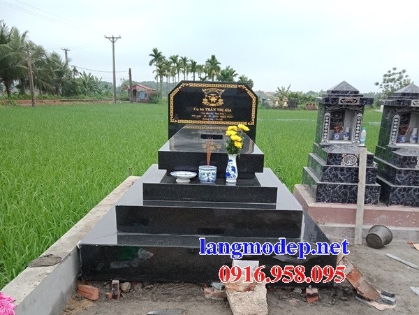 62 Mẫu mộ đá granite nguyên khối đẹp tại Hậu Giang