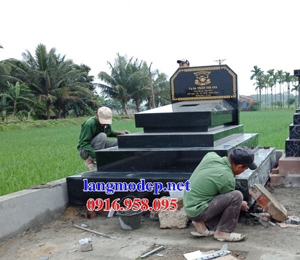 62 Mẫu mộ đá hoa cương tự nhiên đẹp tại Hậu Giang