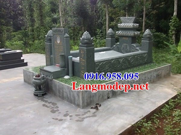 62 Mẫu mộ đá xanh rêu thiết kế hiện đại đẹp bán tại Bạc Liêu