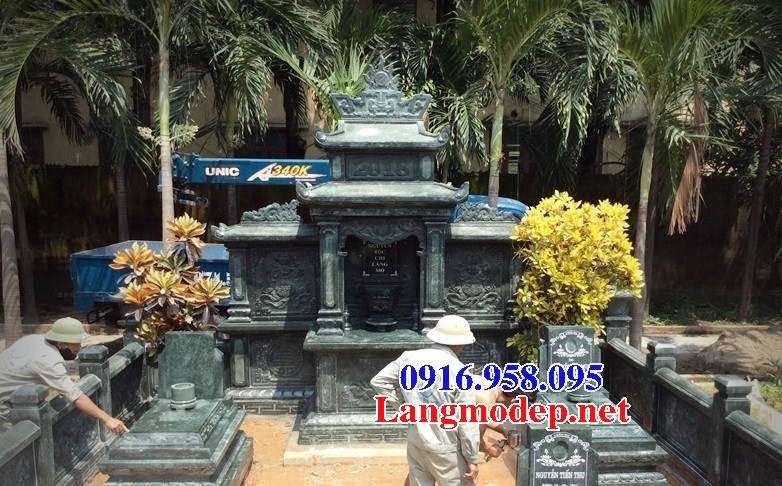 62 Mẫu mộ đá xanh rêu thiết kế đẹp tại Hậu Giang