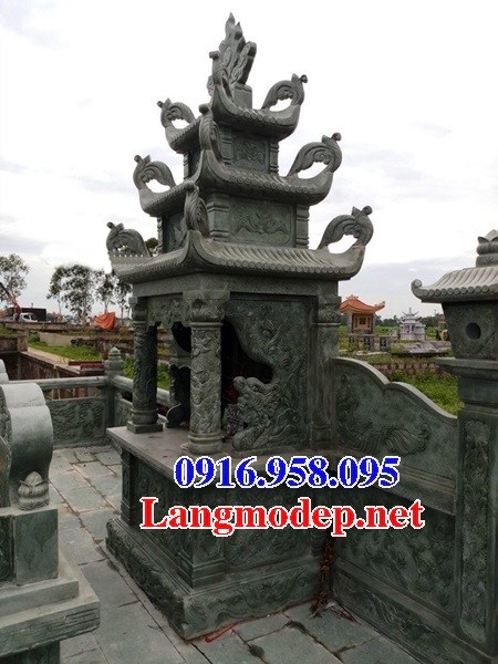 62 Mẫu mộ đá xanh rêu tự nhiên đẹp tại Hậu Giang
