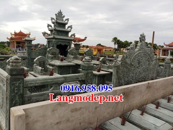 62 Mẫu mộ đá xanh rêu đẹp tại Hậu Giang