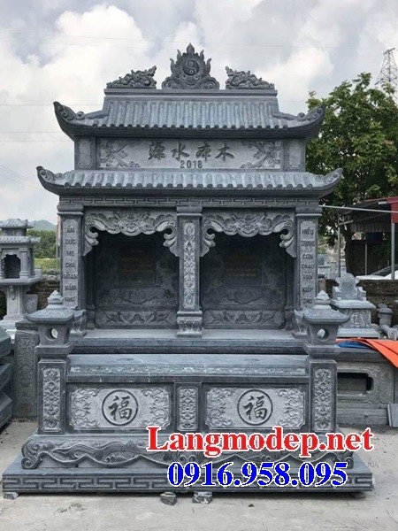 62 Mẫu mộ đôi gia đình bằng đá thiết kế đẹp tại Hậu Giang