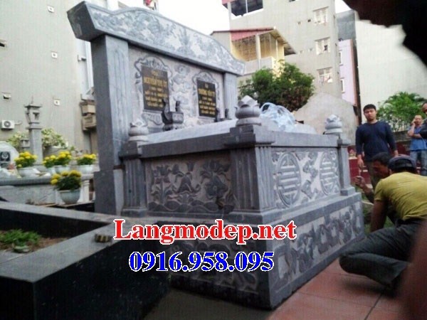 62 Mẫu mộ đôi gia đình cất để tro cốt hỏa táng bằng đá đẹp bán tại Bạc Liêu