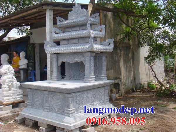 62 Mẫu mộ đôi gia đình cất để tro cốt hỏa táng bằng đá đẹp tại Hậu Giang
