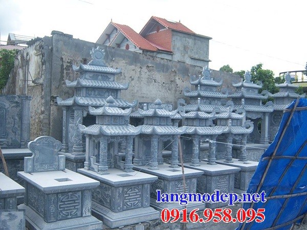 63 Mẫu mộ hai mái cất để tro cốt hỏa táng bằng đá đẹp bán tại Thừa Thiên Huế