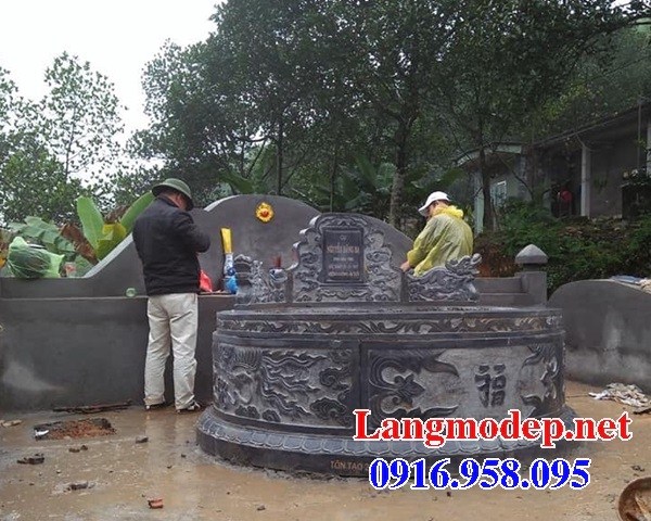 63 Mẫu mộ tròn bằng đá tự nhiên nguyên khối đẹp bán tại Thừa Thiên Huế