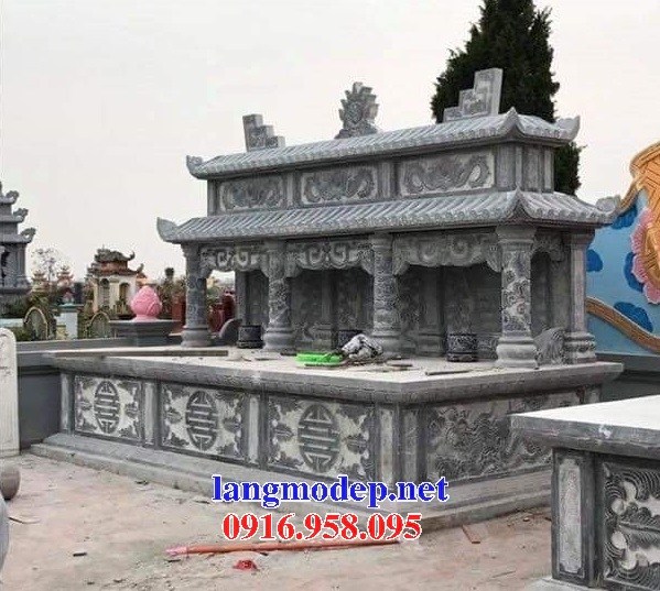 63 Mẫu mộ đôi gia đình ba ngôi liền kề bằng đá đẹp bán tại Thừa Thiên Huế