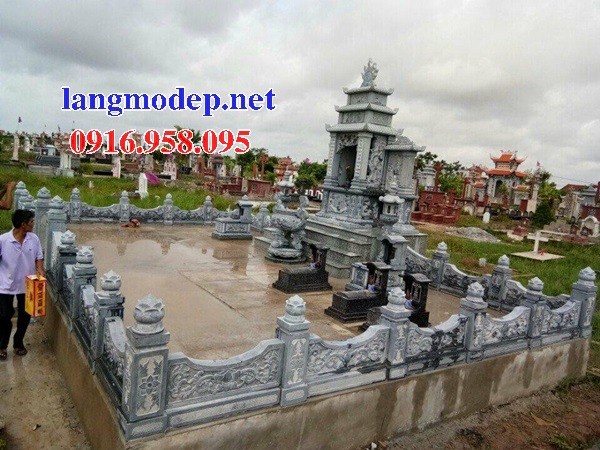 72 Mẫu khu lăng mộ nghĩa trang gia đình dòng họ bằng đá xanh Thanh Hóa đẹp bán tại Trà Vinh