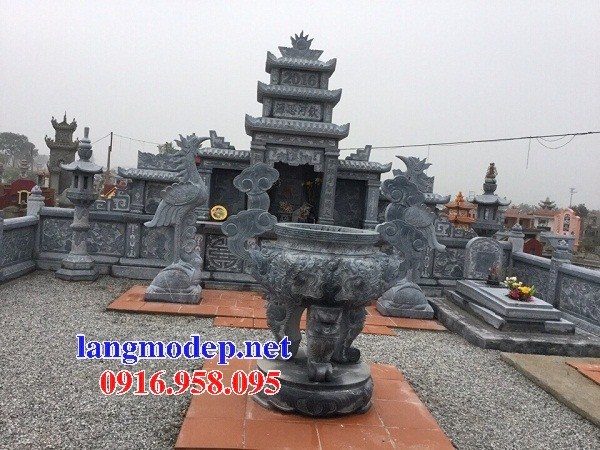 72 Mẫu lăng thờ chung khu lăng mộ gia đình dòng họ bằng đá thiết kế hiện đại đẹp bán tại Trà Vinh