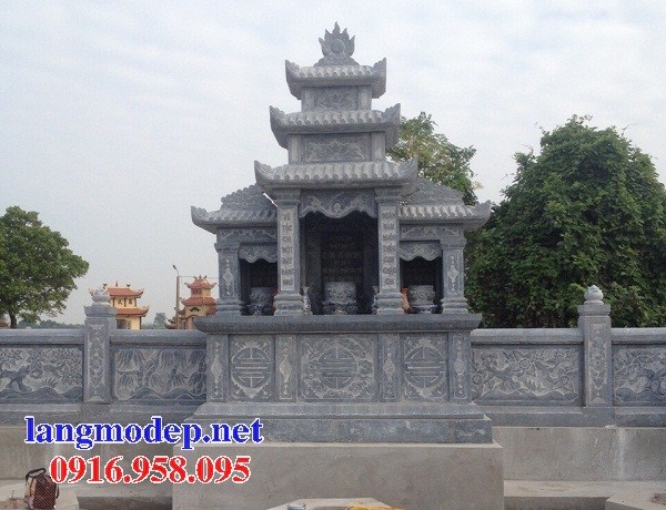 72 Mẫu miếu thờ chung khu lăng mộ gia đình dòng họ bằng đá mỹ nghệ Ninh Bình đẹp bán tại Trà Vinh