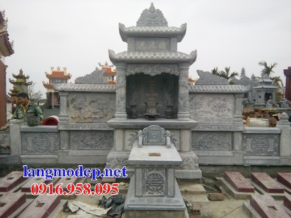 72 Mẫu miếu thờ chung khu lăng mộ gia đình dòng họ bằng đá đẹp bán tại Trà Vinh