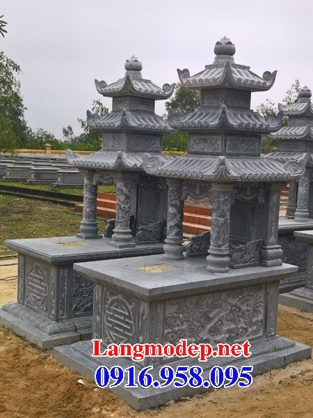 72 Mẫu mộ ba mái bằng đá tự nhiên nguyên khối đẹp bán tại Trà Vinh