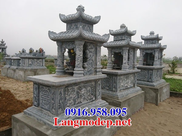 72 Mẫu mộ hai mái bằng đá thiết kế hiện đại đẹp bán tại Trà Vinh