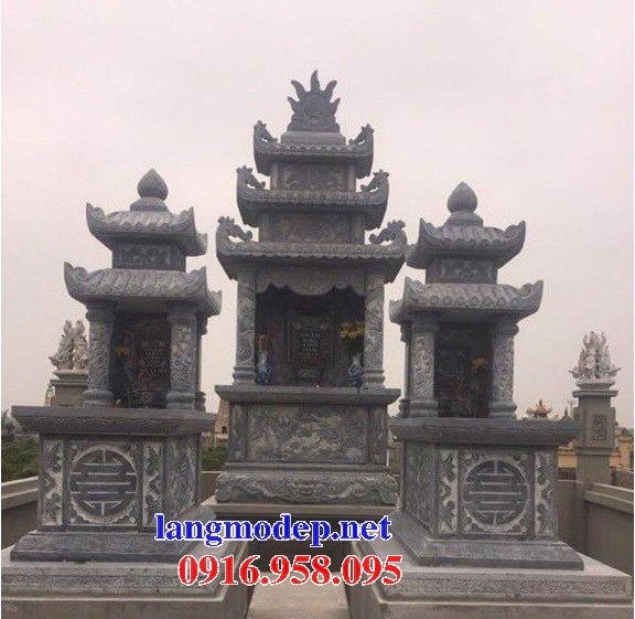 72 Mẫu mộ hai mái bằng đá tự nhiên nguyên khối đẹp bán tại Trà Vinh