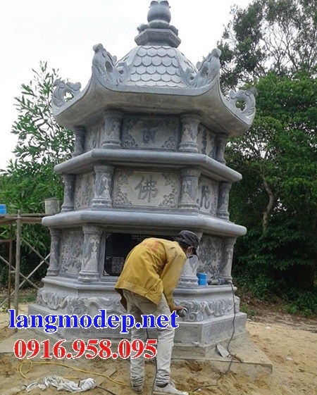 72 Mẫu mộ lục lăng bát giác bằng đá thiết kế hiện đại đẹp bán tại Trà Vinh