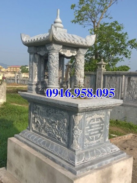 72 Mẫu mộ một mái bằng đá xanh Thanh Hóa đẹp bán tại Trà Vinh