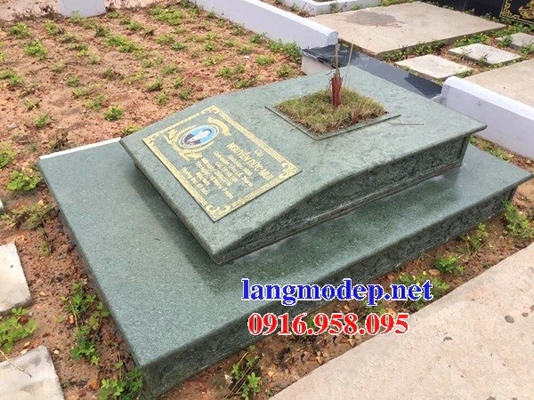 72 Mẫu mộ đá hoa cương xanh rêu đẹp bán tại Trà Vinh