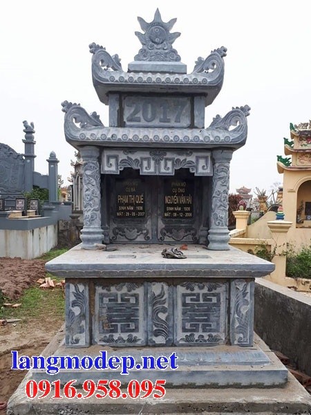 72 Mẫu mộ đôi gia đình bằng đá đẹp bán tại Trà Vinh