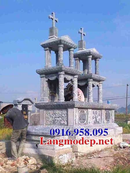 72 Mẫu mộ đạo thiên chúa công giáo bằng đá thiết kế hiện đại đẹp bán tại Trà Vinh