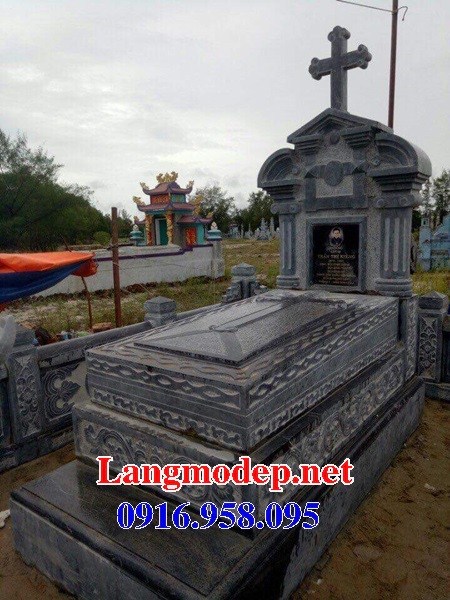 72 Mẫu mộ đạo thiên chúa công giáo cất để tro cốt hỏa táng bằng đá đẹp bán tại Trà Vinh