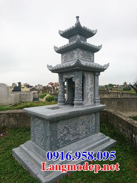 84 Mẫu mộ ba mái bằng đá xanh Thanh Hóa đẹp bán tại Cà Mau