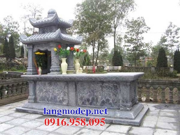84 Mẫu mộ hai mái bằng đá chạm khắc hoa văn đẹp bán tại Cà Mau