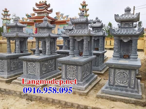 84 Mẫu mộ hai mái bằng đá mỹ nghệ Ninh Bình đẹp bán tại Cà Mau