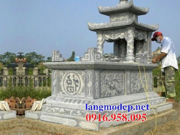 84 Mẫu mộ hai mái bằng đá thiết kế hiện đại đẹp bán tại Cà Mau