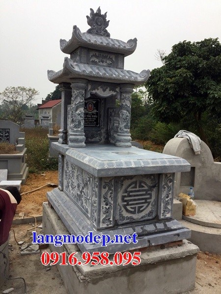 84 Mẫu mộ hai mái bằng đá thiết kế đẹp bán tại Cà Mau