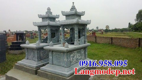 84 Mẫu mộ hai mái bằng đá đẹp bán tại Cà Mau