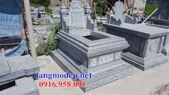 84 Mẫu mộ không mái bằng đá thiết kế đơn giản đẹp bán tại Cà Mau
