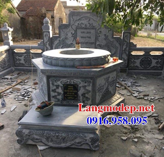 84 Mẫu mộ lục lăng bát giác bằng đá tự nhiên nguyên khối đẹp bán tại Cà Mau