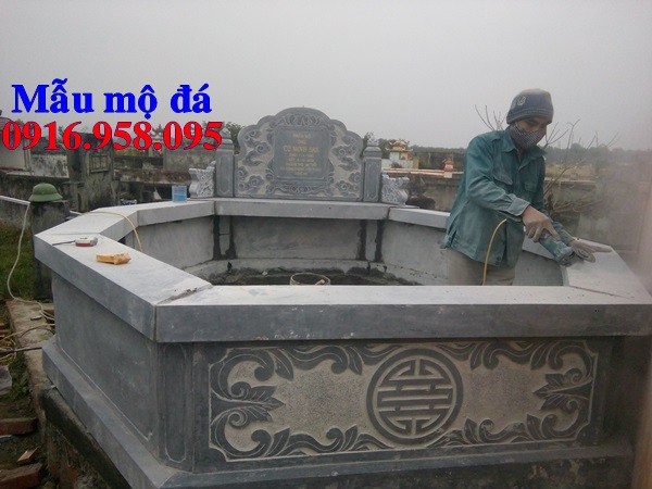 84 Mẫu mộ lục lăng bát giác bằng đá đẹp bán tại Cà Mau