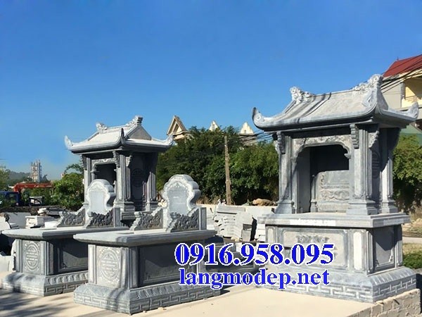 84 Mẫu mộ một mái bằng đá thiết kế đơn giản đẹp bán tại Cà Mau