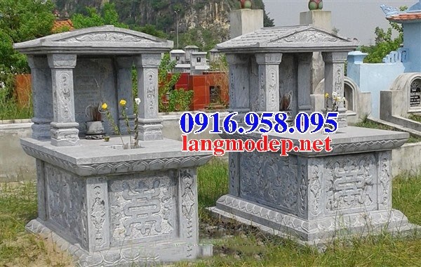 84 Mẫu mộ một mái bằng đá đẹp bán tại Cà Mau
