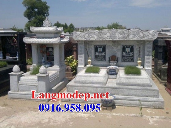 84 Mẫu mộ đôi gia đình cất để tro cốt hỏa táng bằng đá đẹp bán tại Cà Mau