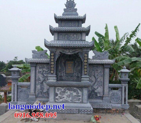 94 Mẫu cây hương thờ chung khu lăng mộ gia đình dòng họ bằng đá chạm khắc hoa văn đẹp bán tại Cao Bằng