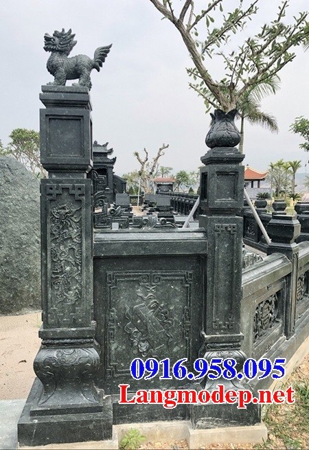94 Mẫu cổng khu lăng mộ đá xanh rêu đẹp bán tại Cao Bằng