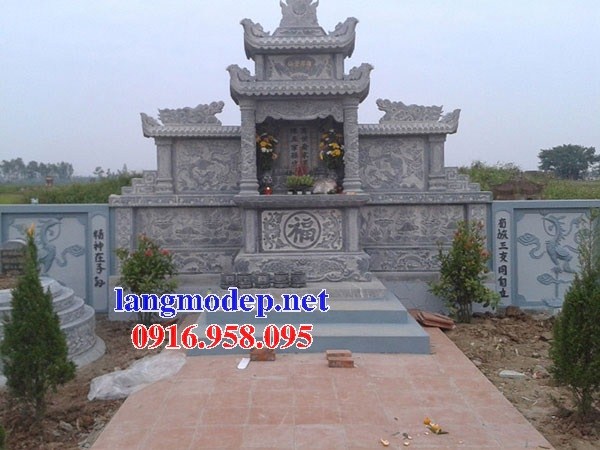 94 Mẫu củng kỳ đài thờ chung khu lăng mộ gia đình dòng họ bằng đá xanh Thanh Hóa đẹp bán tại Cao Bằng