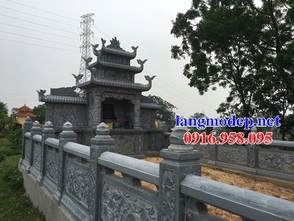 94 Mẫu khu lăng mộ nghĩa trang gia đình dòng họ bằng đá thiết kế đẹp bán tại Cao Bằng