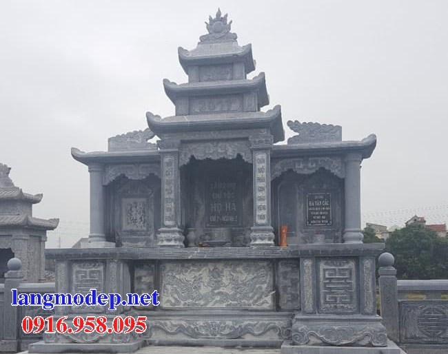 94 Mẫu lăng thờ chung khu lăng mộ gia đình dòng họ bằng đá đẹp bán tại Cao Bằng