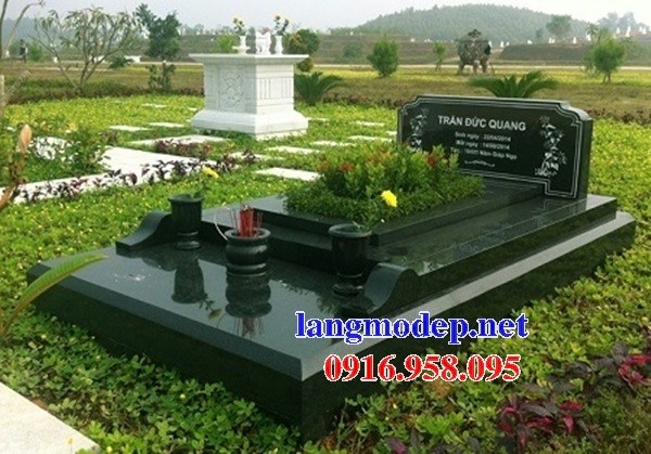 94 Mẫu mộ đá hoa cương xanh rêu đẹp bán tại Cao Bằng