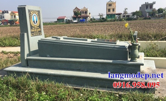94 Mẫu mộ đá xanh rêu nguyên khối đẹp bán tại Cao Bằng