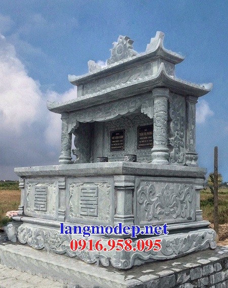 94 Mẫu mộ đá xanh rêu đẹp bán tại Cao Bằng