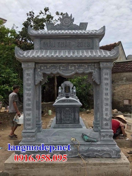 95 Mẫu củng kỳ đài thờ chung khu lăng mộ gia đình dòng họ bằng đá xanh Thanh Hóa đẹp bán tại Cần Thơ