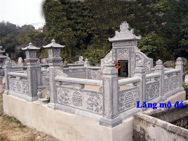 95 Mẫu khu lăng mộ nghĩa trang gia đình dòng họ bằng đá điêu khắc tinh xảo đẹp bán tại Cần Thơ