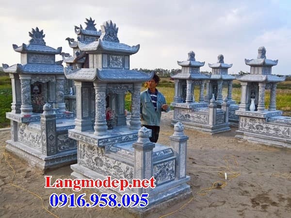 95 Mẫu mộ hai mái bằng đá mỹ nghệ Ninh Bình đẹp bán tại Cần Thơ