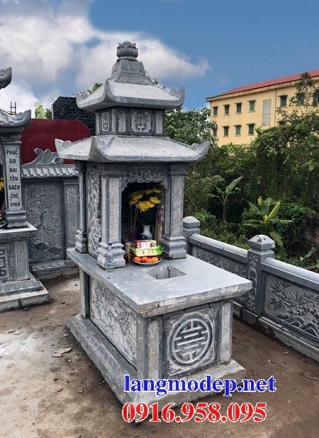 95 Mẫu mộ hai mái bằng đá đẹp bán tại Cần Thơ